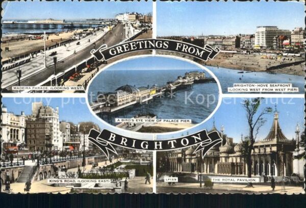 Brighton East Sussex Fliegeraufnahme Palace Pier Seafront Ma