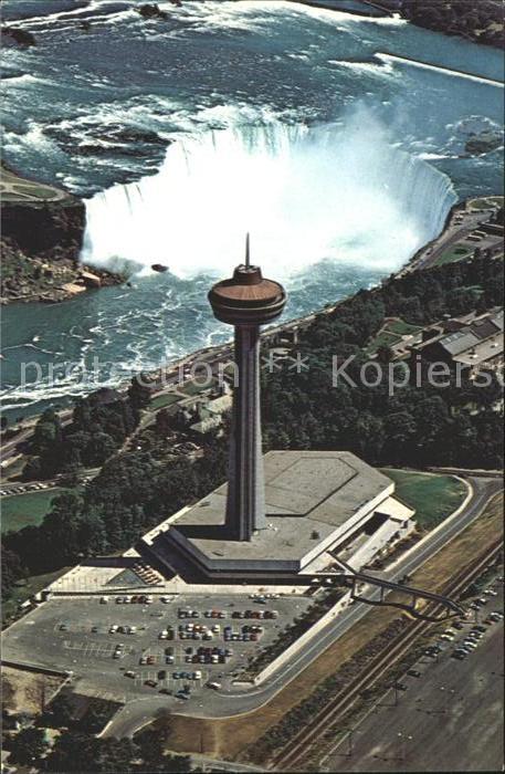 Niagara Falls Ontario Fliegeraufnahme Skylon Tower and Pavill