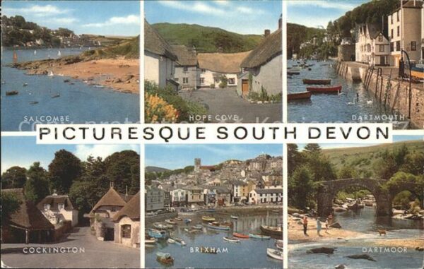 Dartmouth  South Devon Hope-Cove Salcombe Cockingt