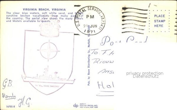 Virginia Beach Fliegeraufnahme Strand – Bild 2