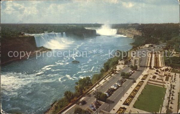 Niagara Falls New York Fliegeraufnahme with Oak Gardens