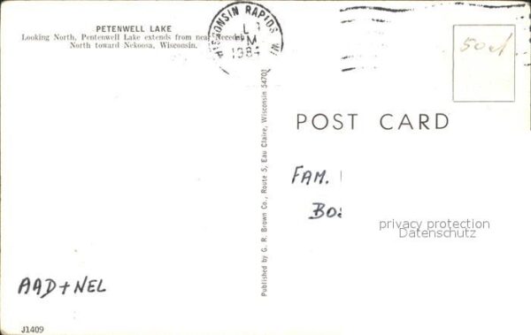 Wisconsin US-State Fliegeraufnahme Petenwell Lake – Bild 2