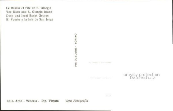 Venezia Venedig Il Bacino e L_isola di S. Giorgio – Bild 2