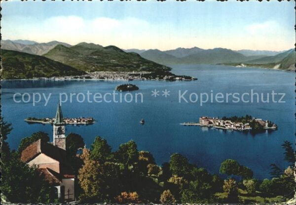 Pallanza Fliegeraufnahme Lago-Maggiore Isole-Bor