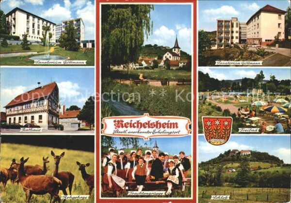 Reichelsheim Odenwald Schloß Rehe Freibad Rathaus Sanatorium