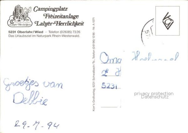 Oberlahr Westerwald Camping Lahrer Herrlichkeit Schwimmbad – Bild 2