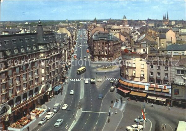 LUXEMBOURG  Luxemburg Fliegeraufnahme Avenue de la Liberté