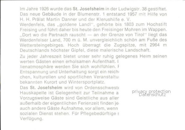Freising Oberbayern Werdenfels St. Josefsheim – Bild 2