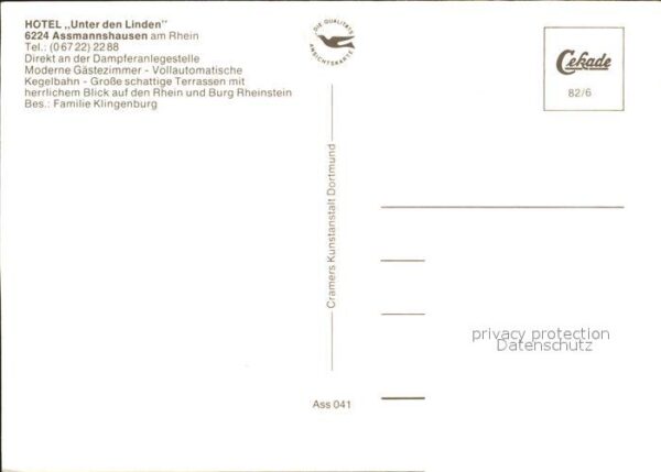 Assmannshausen Hotel Unter den Linden Restaurant – Bild 2