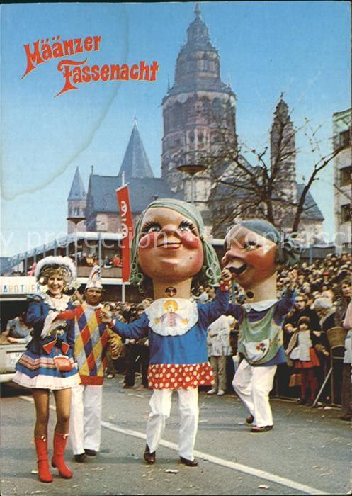 Mainz Rhein Fassenacht mit Dom
