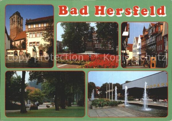 Bad Hersfeld Linggdenkmal Kurpark Stadthalle