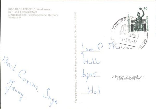 Bad Hersfeld Linggdenkmal Kurpark Stadthalle – Bild 2