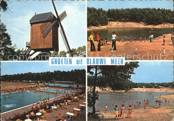 Lommel Camping Blauwe Meer Strand Mühle