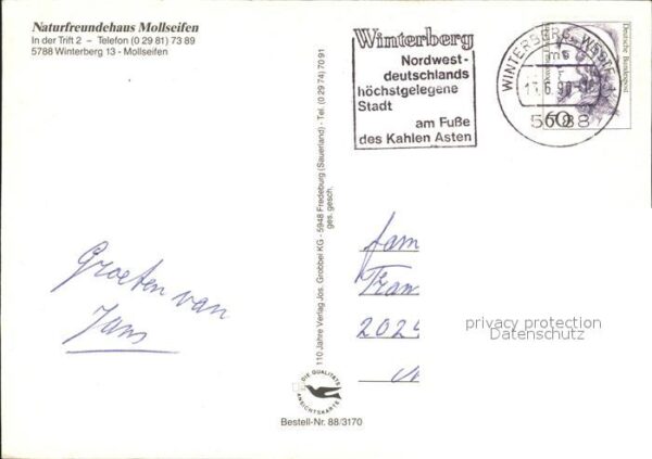 Mollseifen Naturfreundehaus Mollseifen Winterberg – Bild 2
