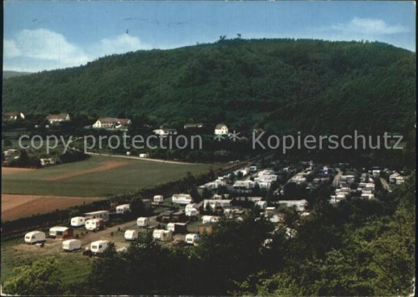 Nideggen Eifel Fliegeraufnahme Camping Hetzingen