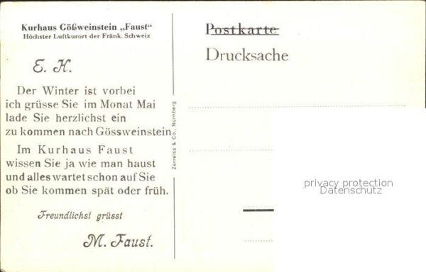 Goessweinstein Kurhaus Kirche Schloss – Bild 2
