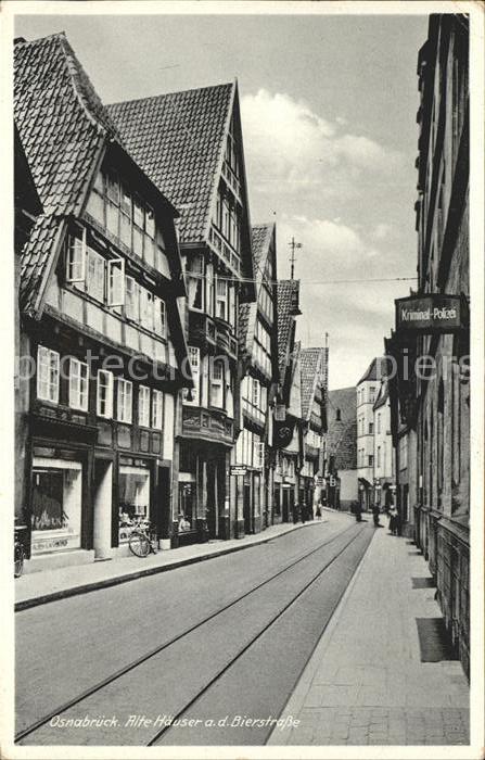 Osnabrueck Bierstrasse alte Häuser
