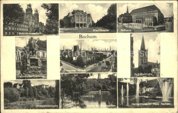 Bochum Propsteikirche Rathaus Stadttheater