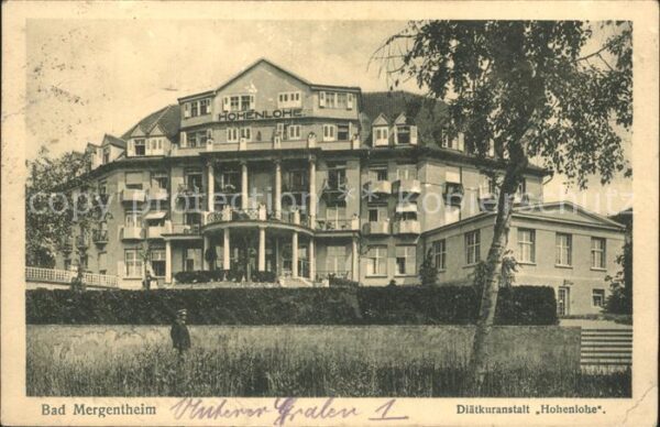 Bad Mergentheim Diätkuranstalt Hohenlohe