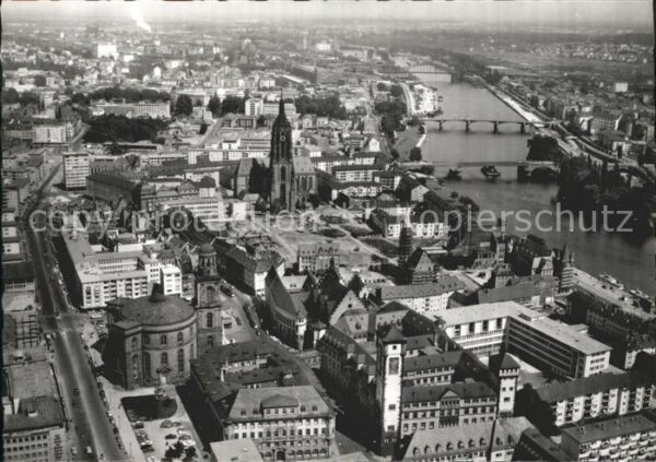 Frankfurt Main Dom Paulskirche Fliegeraufnahme