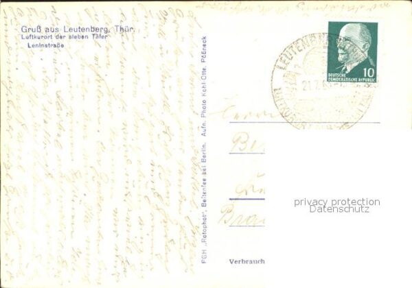 Leutenberg Thueringen Leninstrasse – Bild 2