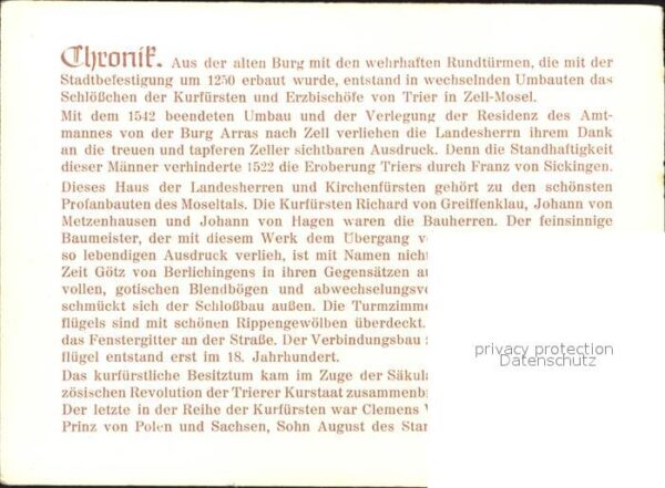 Zell Mosel Altes kurfürstliches Schloss – Bild 2
