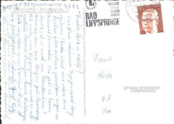 Bad Lippspringe Fliegeraufnahme Kurhaus Kaiser- Karls- – Bild 2