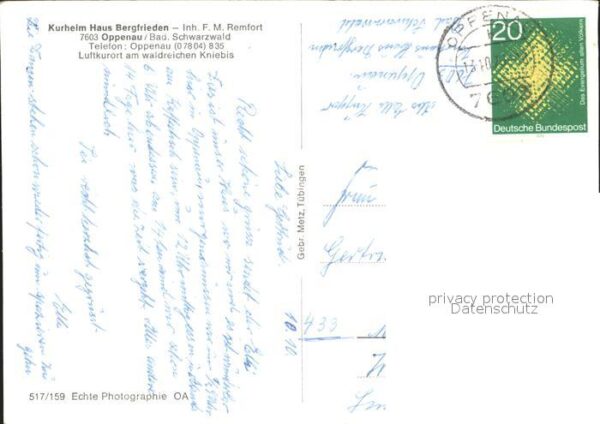 Oppenau Kurheim Haus Bergfrieden – Bild 2