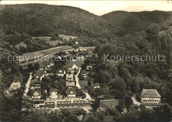 Schwarzburg Thueringer Wald Fliegeraufnahme