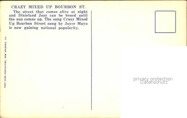 New Orleans Louisiana Grazy Mixed Up Bourbon Street – Bild 2