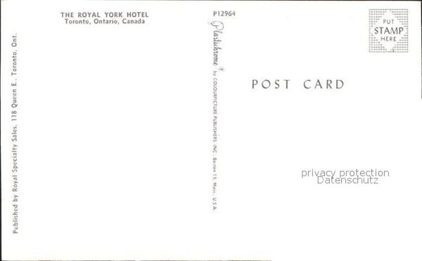Toronto Canada Royal York Hotel – Bild 2