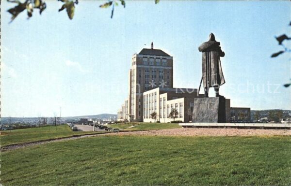 St Johns Newfoundland and Labrador Confederation Building Statue Portugues