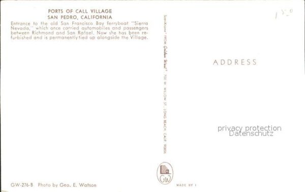 San Pedro California Ports Call Village Entrance San Francis – Bild 2