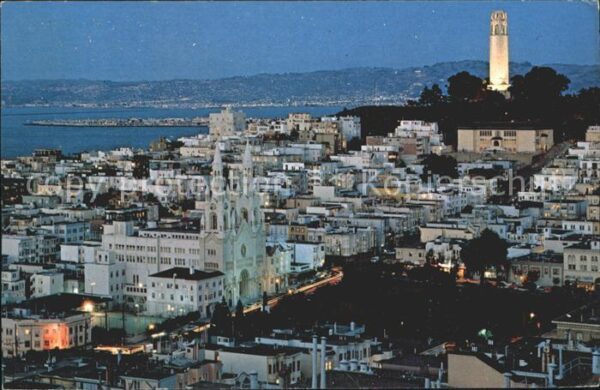 San Francisco California Historic Telegraph Hill famous Coit Tow