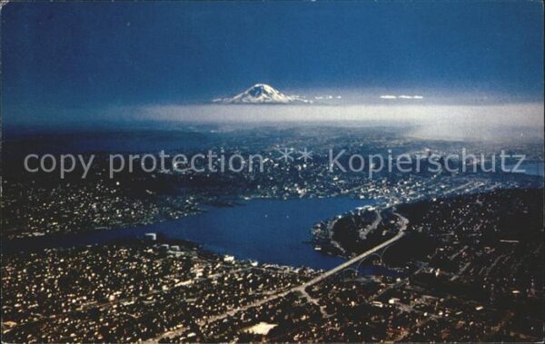 Seattle Aurora Bridge Mt. Rainier