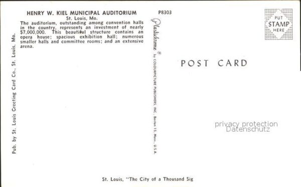 St Louis Missouri Henry W. Kiel municipal auditorium – Bild 2