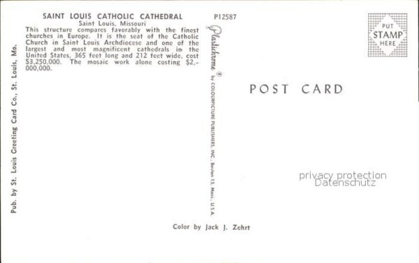 Saint Louis Missouri Saint Louis Catholic Cathedral – Bild 2