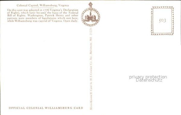 Williamsburg Virginia Colonial Capitol – Bild 2