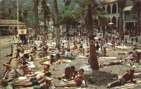 Santa Catalina Island Enjoying Sun Beach