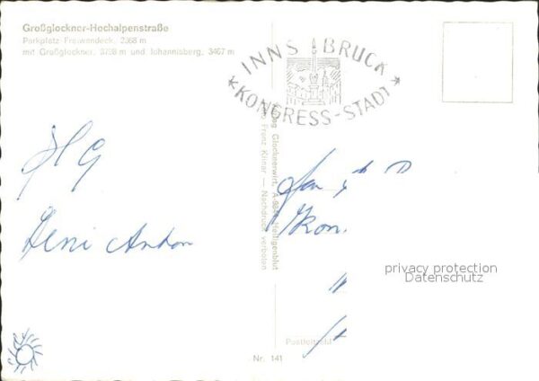 Grossglockner Johannisberg Hochalpenstrasse Parkplatz – Bild 2