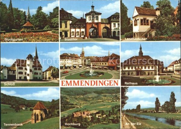 Emmendingen Stadttor Rathaus Hochburg Schloss