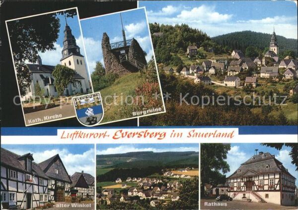 Eversberg Katholische Kirche Burgruine Rathaus