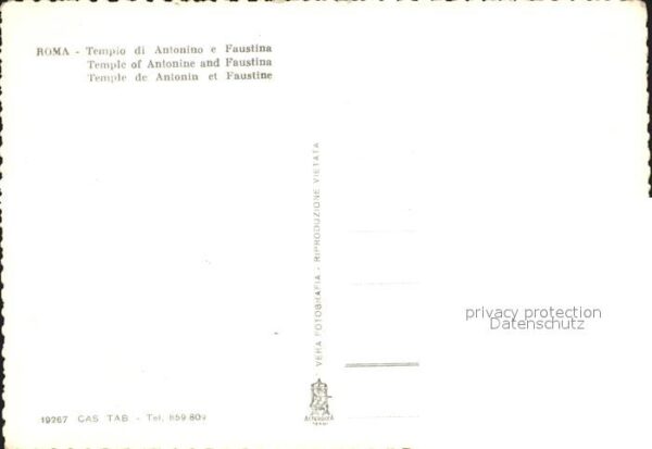 Roma Rom Temple Antonin Faustine – Bild 2