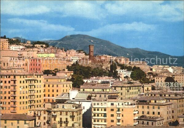 Genova Genua Liguria Ringgraben Berg