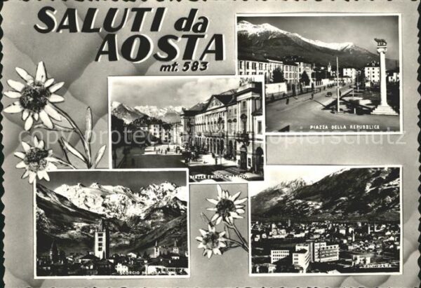 Aosta Piazza della Republica Emilio Chanoux