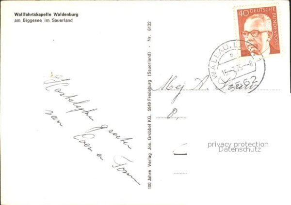 Biggesee Walfahrtskapelle Waldenburg – Bild 2