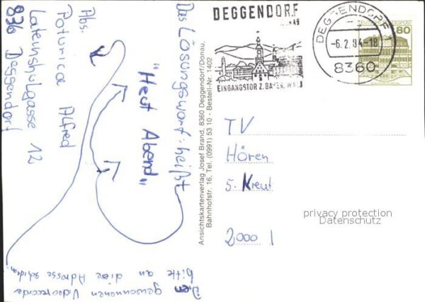 Deggendorf Donau Schloss Egg Benediktinerabtei Metten Ge – Bild 2
