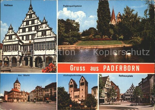 Paderborn Rathaus Paderquellgebiet Abdinghofkirch