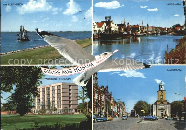 Husum Nordfriesland Innenhafen Marktplatz Aussendeich Parkh