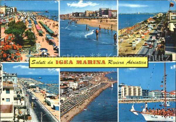 Igea Marina Strand Segelboot Promenade